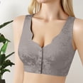 thumbnail image 2 of WZXFASHION Women's Underwire Bra With Front Clasp For Reducing Excess In The Armpit Area Bra Khaki XL, 2 of 7