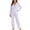 Light Purple, variant on Krdevn Women's Solid Cloud Soft Pajama Set Long Sleeve Top with Pants Breathable Sleepwear Comfortable Loungewear Two Piece Nightwear,Size:XL