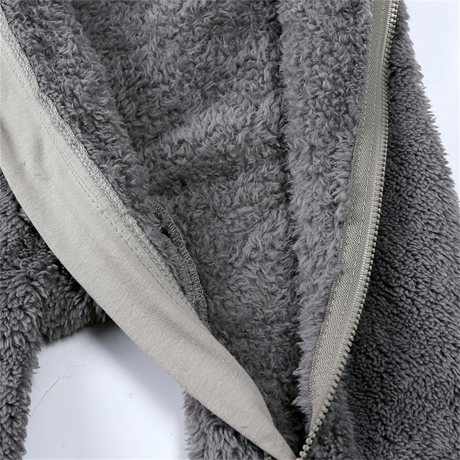 XFHLMJFF Baby Boys Girls Long Sleeve Pajamas Winter Coat Solid Color Bear Warm Footed Onesies 9-12 Months