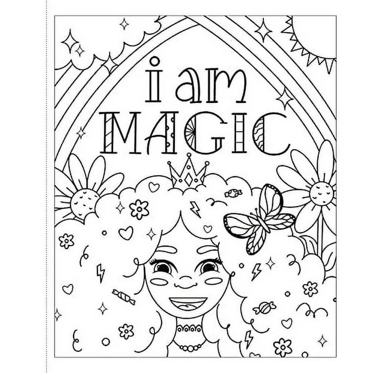 Black Girl Magic Coloring Book: Black Women Adult Coloring Book,  Celebrating Black Women
