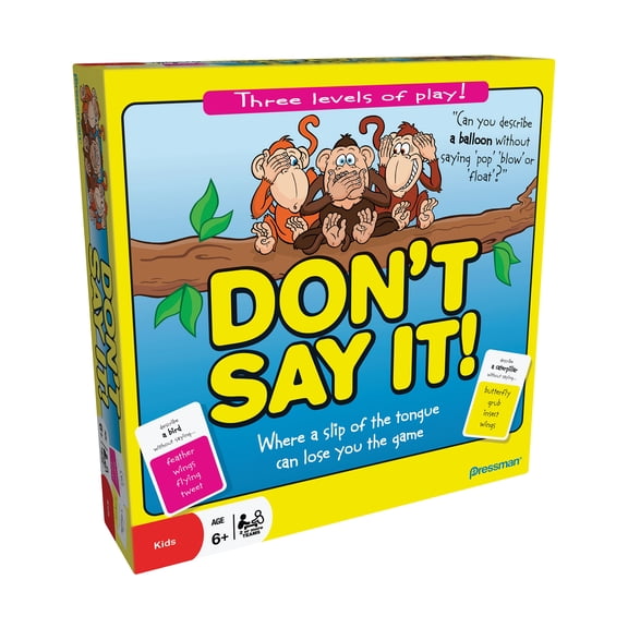 Pressman Don't Say It! Game - Where a Slip of the tongue Can Lose You the Game!