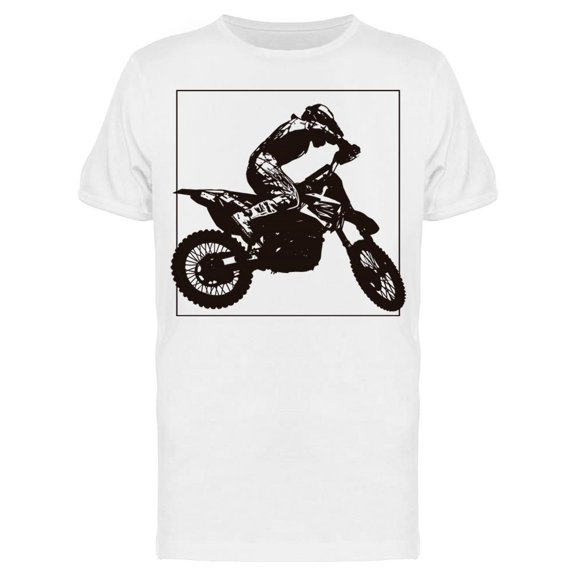 Motocross Silhouette Tee Men's -Image by Shutterstock