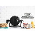 thumbnail image 3 of BELLA 13591 Classic Rotating Belgian Waffle Maker, Pro Black, 3 of 7