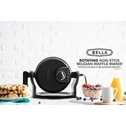 BELLA 13591 Classic Rotating Belgian Waffle Maker, Pro Black