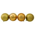 thumbnail image 5 of Northlight Shatterproof 4-Finish Christmas Ball Ornaments 2.5" (60mm) - Antique Gold - 60ct, 5 of 9