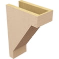 thumbnail image 5 of 5"W x 10"D x 15"H Classic Burlington Rough Cedar Woodgrain TimberThane Corbel, Primed Tan, 5 of 6