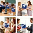 thumbnail image 4 of Premium Large Navy Blue Gift Bags With Handles 12.6x10 With Ribbons And Cards, 4 of 8