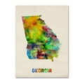 thumbnail image 2 of Trademark Fine Art "Georgia Map" Canvas Wall Art by Michael Tompsett, 2 of 4