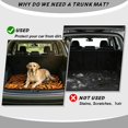thumbnail image 4 of KEIAHUAN Tiger Stripe Car Trunk Mat 29" x 39", Scratchproof Non-Slip Cargo Liner for Women, Full Protection Fits Most Cars SUV and Vehicles, 4 of 6