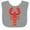 Heather and White, variant on Inktastic Lobster Cute Ocean Creature Boys or Girls Baby Bib
