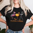 thumbnail image 2 of Halloween Flamingo Costume T-Shirt for Women – Funny Flamingoween Outfit, Cute Pink Bird Dress-Up Tee, Spooky Tropical Party Shirt, 2 of 3