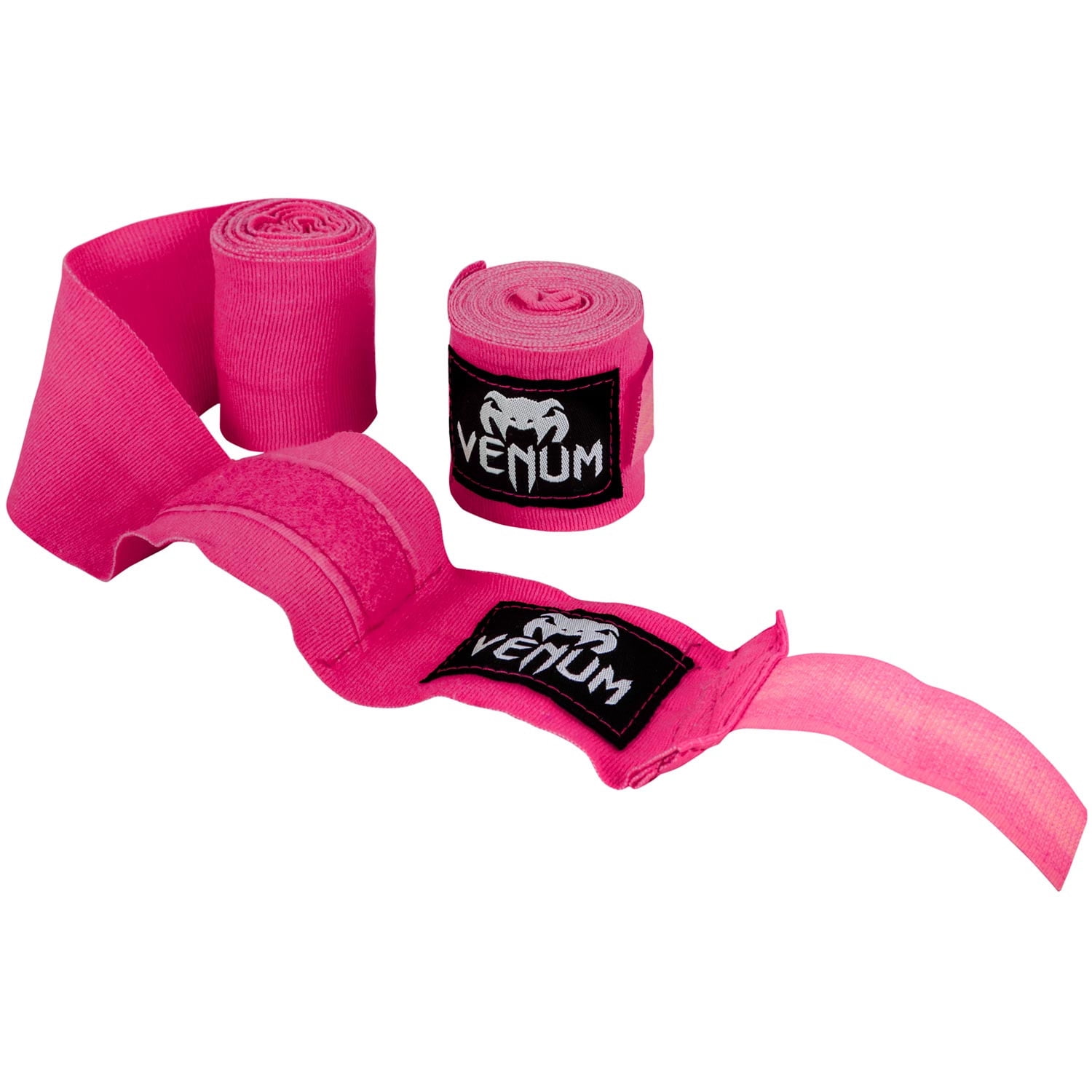 Venum Kontact 180" Elastic Cotton Boxing Handwraps - Neo Pink