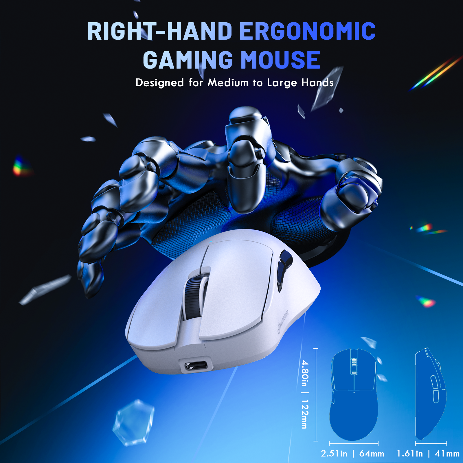 Magic-Refiner X2 Wireless Gaming Mouse, Ultra-Lightweight photo 3
