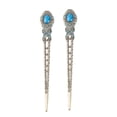 thumbnail image 1 of Miangastore Crystal Rhinestones Hair Barrettes Girls 2Pcs 5.9x1x0.2In, 1 of 8
