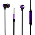 thumbnail image 1 of REIKO BASS IN EAR HEADPHONES WITH MIC IN PURPLE, 1 of 2