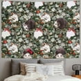thumbnail image 2 of Orinice Hedge Leaves Bow Tapestry Wall Hanging Unique Style for Home Decor, Graphic Tapestries Art for Living Room Bedroom, Farmhouse Dorm, 4 Sizes 60x50inch, 2 of 6