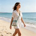 thumbnail image 4 of Clear Bag Stadium Approved, Transparent Crossbody Purse Small Clear Crossbody Bag with Adjustable Shoulder Strap, 4 of 5
