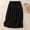 Black, variant on Brondbend Women's Skirts Midi Skirt Solid Color Tie Button Pocket Mid-Calf Skirt Trendy Skirts Lightweight Skirt Street Festival Gift Black Skirt for Women Size-L
