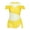 Yellow, variant on Alvivi Kids Girls Off-Shoulder Leotard Ballet Modern Dance Performance Bodysuit Blue 6