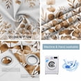 thumbnail image 2 of Brown Yellow Eucalyptus Leaves Blackout Curtains for Bedroom, Watercolor Spring Summer Botanical Thermal Insulated Kitchen Drapes with Grommets, Light Blocking Window Treatment, 2 Panels 42" x 45", 2 of 7