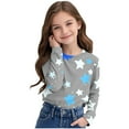 thumbnail image 6 of Baby Days YLSDY Stars Print Boys Girls Sweatshirt Toddler Pullover Sweaters Kids Active Shirts Crewneck Blouse Tops Gray 3 Years, 6 of 8