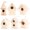 As Shown, variant on Jiandong Wooden Small House 6 Unfinished Wooden Bird Houses for DIY Crafts - Mixed Styles(3.74X3.54X2.36Inch)