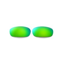 Walleva Emerald Polarized Replacement Lenses for Oakley Square Wire 2.0 Sunglasses