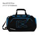 thumbnail image 4 of Qarigey Bolsa de gimnasio de gran capacidad, bolsas de viaje para Fitness, bolso de mano para exteriores con cremallera, pegatina autoadhesiva, bolsa de Bolsas de mensajero y de hombro Azul negro Qarigey AP011940-01, 4 of 6