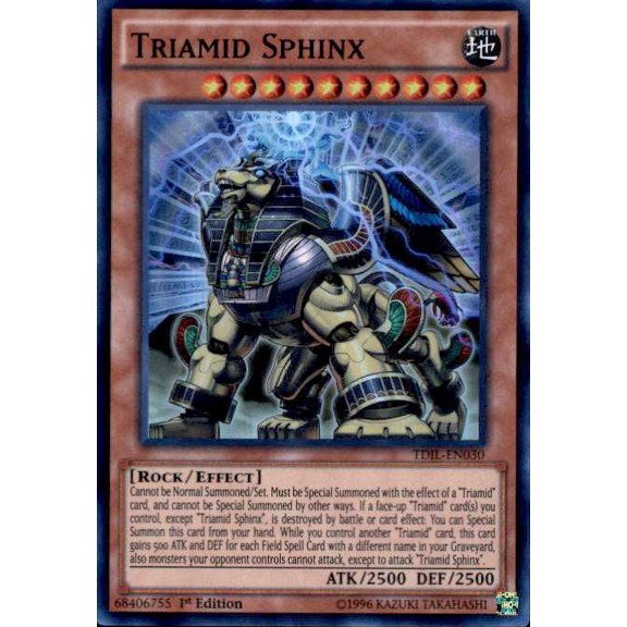 YuGiOh The Dark Illusion Super Rare Triamid Sphinx TDIL-EN030
