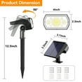 thumbnail image 7 of Phopollo Solar Lights Outdoor Waterproof IP65, 64 LED 3 Lighting Modes Solar Powered Garden Yard Spot Solar Lights for Outside Landscape- 4Pack (Cold White), 7 of 7
