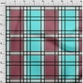 thumbnail image 3 of oneOone Cotton Cambric Fabric Madras Check Printed Fabric 1 Yard 56 Inch Wide, 3 of 4