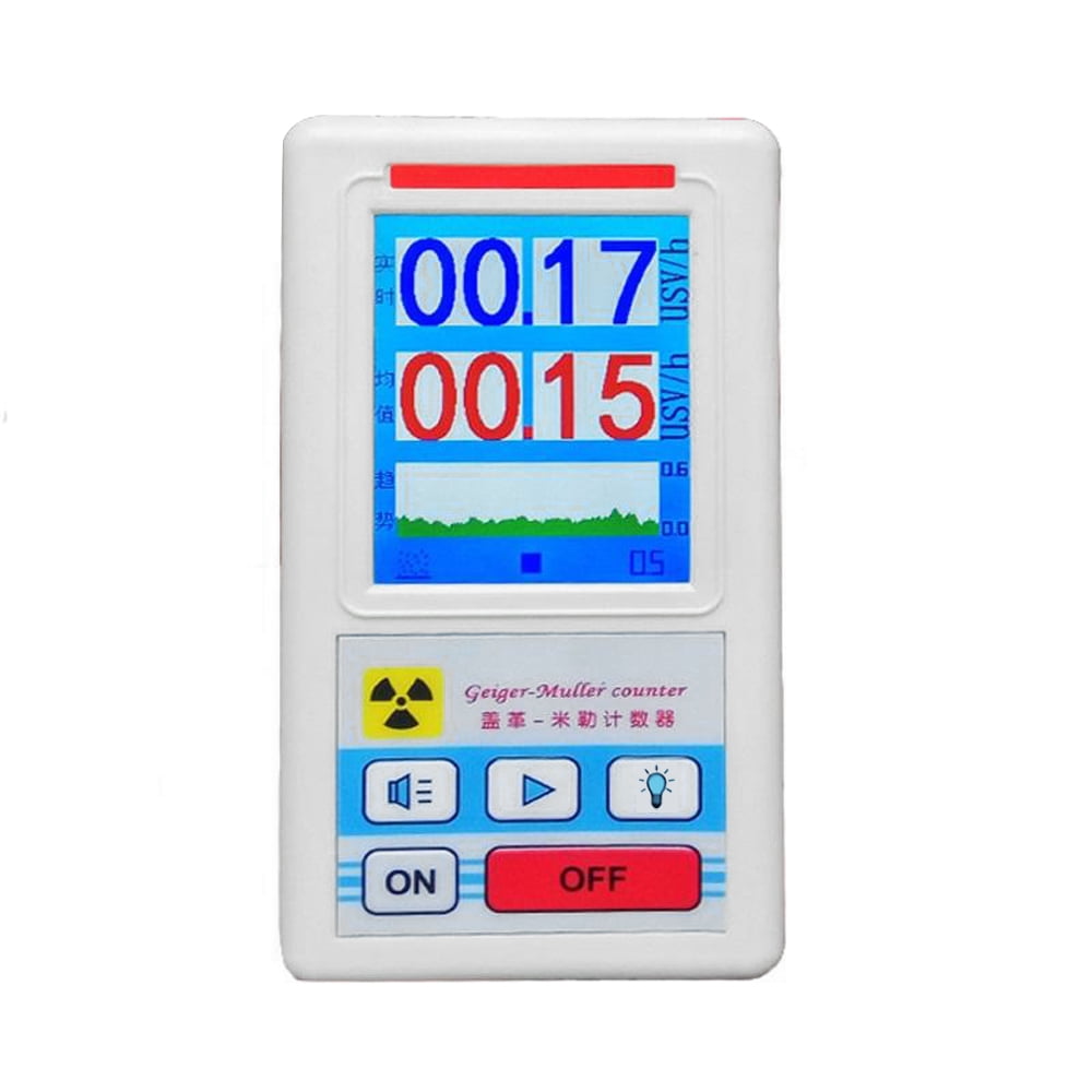 Handheld Portable Geiger Counter Multifunctional Nuclear Radiation Detector  Personals Dosimeter Marble Detectors Beta Gamma X-Ray Tester