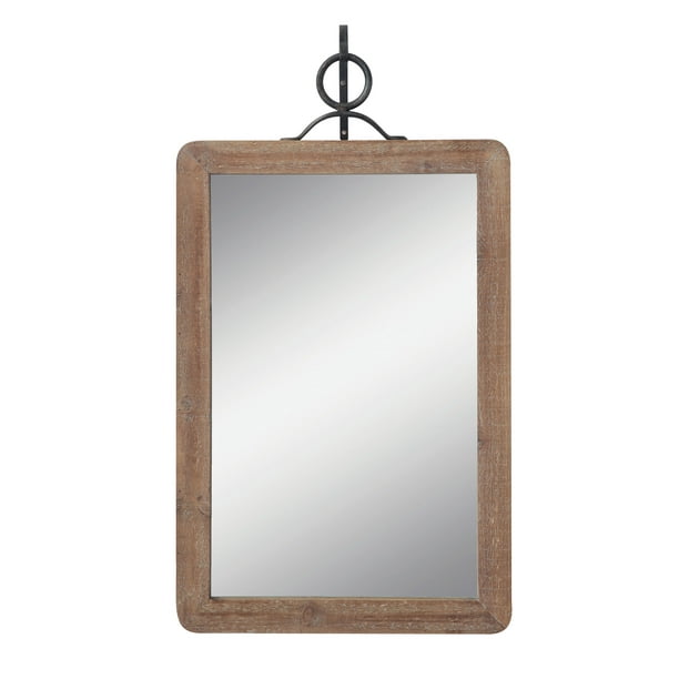 Creative Co Op Large Wood Framed, Large Black Wood Frame Wall Mirror