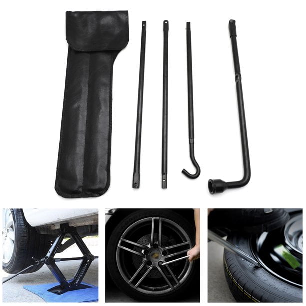 Vehicle F-150 04-14 Spare Tire Tool Lug Wrench Extension Iron Tire Jack w/bag P/N: ET-CAR-TIRE003-BK HTTMT 