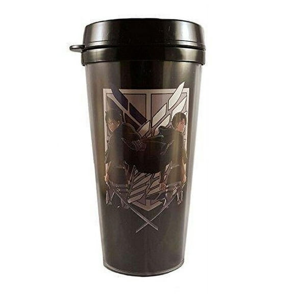 Attack on Titan Levi and Eren - Travel Coffee Mug