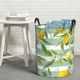 thumbnail image 6 of Rateoe Lemon Pattern Round Laundry Hamper Basket, Tall Hamper Basket for Blanket Storage, Nursery Clothes Hamper for Laundry in Bedroom and College Dorm-Small, 6 of 6