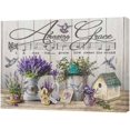 thumbnail image 2 of Purple Lavender Bathroom Decor Wall Art Lavender Flowers Hummingbird Picture Wall Decor Faith Inspirational Quotes Canvas Painting Print Rustic Farmhouse Decor Artwork Framed for Living Room Bedroom, 2 of 6