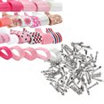 thumbnail image 1 of Juego de 50 Piezas Clip Barrette de Pelo Piezas Cinta de Grosgrain Decoración de Cabello Sunnimix Cinta de Grosgrain, 1 of 8