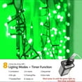 thumbnail image 2 of Christmas Lights Indoor Outdoor, 114ft 300 LED Christmas String Lights with 8 Modes, Timer, Connectable, Waterproof String Lights for Christmas Party, Yard, Garden, Xmas Tree Decorations(Green), 2 of 5