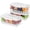 White, variant on 2Pack Chilled Condiment Caddy with 4 Containers 4 Lids Fruit Serving Tray Platter with Handle Portable Snackle Box Organizer Server with Ice Pack for Mimosa Bar Supplies,Salad,TacoParty Garnish,White