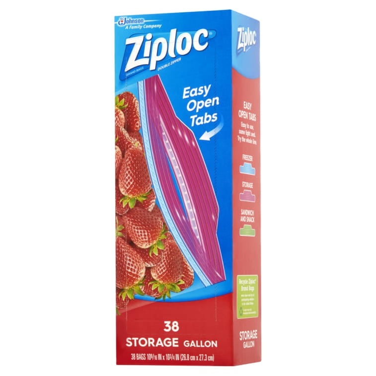 Ziploc Gallon Storage Bags with New Stay Open Design (208 ct.)