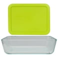 thumbnail image 2 of Pyrex (1) 7210 3-cup Glass Dish & (1) 7210-PC Green Edamame Lid, 2 of 7