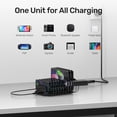 thumbnail image 6 of [Upgraded] UNITEK 60W 10 Port USB Charging Station for Multiple Devices, Fast Charging Dock Organizer with QC 3.0 and SmartIC Charging Stand (UL Certified), Black, 6 of 7