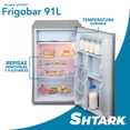 thumbnail image 2 of Frigobar Refrigerador Acero Inoxidable 91 Litros 3.2 Ft Plata, 2 of 7
