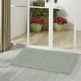 thumbnail image 3 of Mainstays Dylan Solid Diamond Olefin Pewter Gray Indoor Accent Rug, 1'8" x 2'6", 3 of 9
