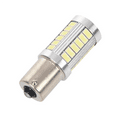 thumbnail image 2 of 3X BA15S 12V White LED Sidelight Indicator Car Light Bulb 1156 P21W Silver 33-LED, 2 of 8