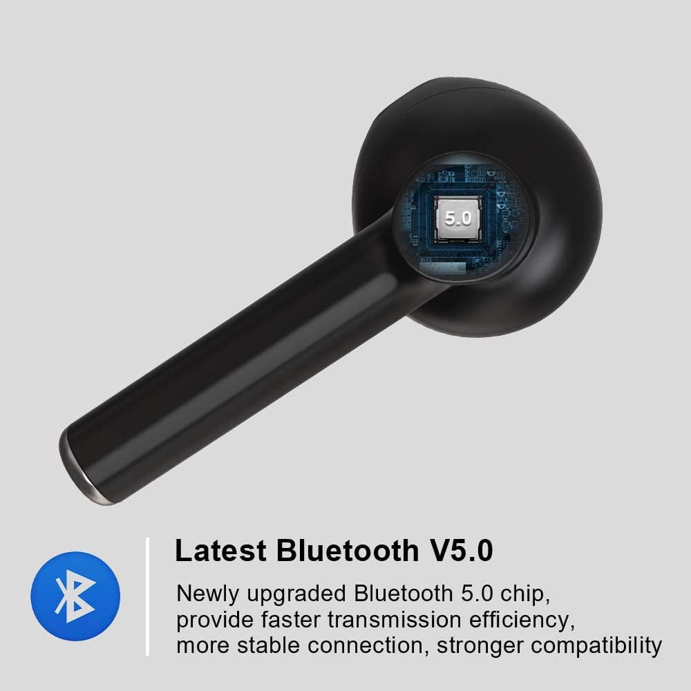  True Wireless Earbuds,Bluetooth 5.0 Earbuds IPX5 Waterproof  Wireless Bluetooth Headphones with Mic Charging Case 30H Playtime,Pop-ups  Auto Pairing Hi-Fi Stereo Sound Headset for iOS/Android : Everything Else