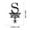 S, variant on Halloween Letter Decorations, Halloween Metal Hanging Ornaments,Initial Name Personalized Hanging Tags, Black Cutout Spiderweb Monogram Sign for Halloween Party Home Indoor Outdoor Decorations