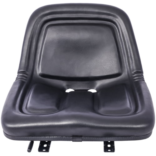 Tractor Seat Replacement, Deluxe High Back Seat, Universal Fit for John Deere, Kubota, Ford, Black Steel, Compatible with Mowers, Tractors, Skid Steers, Heavy-Duty Replacement Part
