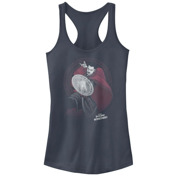 Junior's Marvel Doctor Strange in the Multiverse of Madness Stephen Strange  Racerback Tank Top Indigo Medium